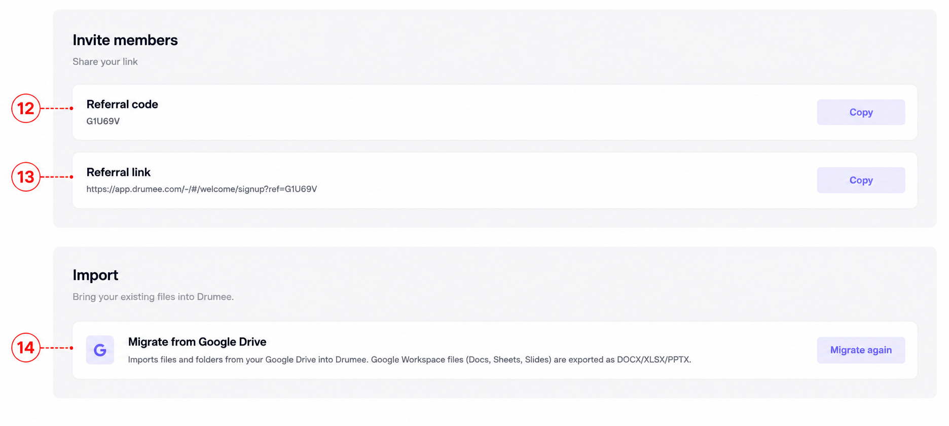1.2 Referral and GG Drive migration